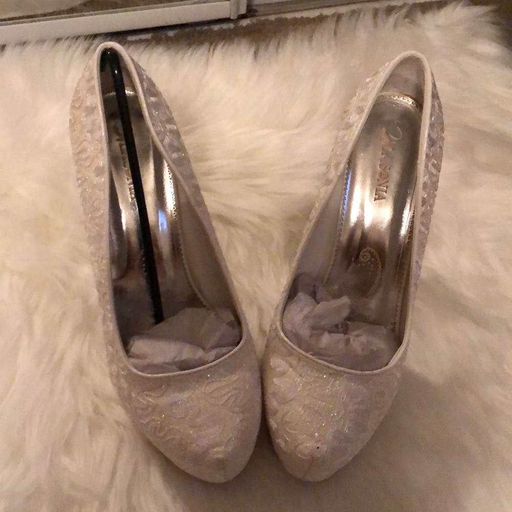 White glitter Shoes